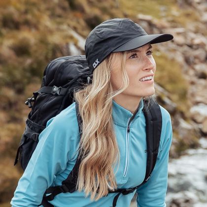 DLX Adults Waterproof Baseball Cap in Black Char