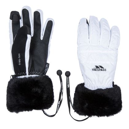 Trespass Adults Gloves in White Yanki