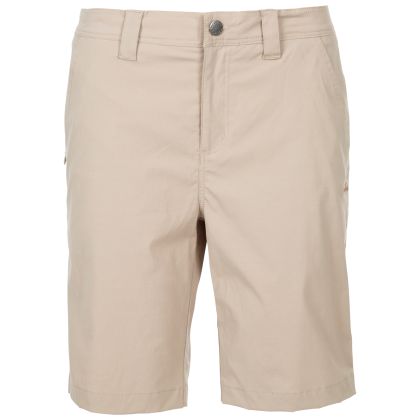 Trespass Women's Shorts TP75 Yonder in OATMEAL, Front view on mannequin