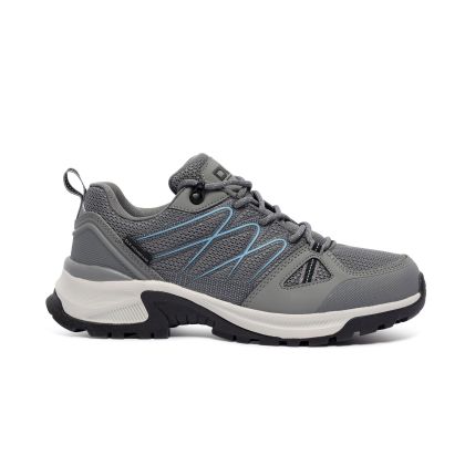 DLX Womens Trainers Zindzi II in Grey, Front view of footwear