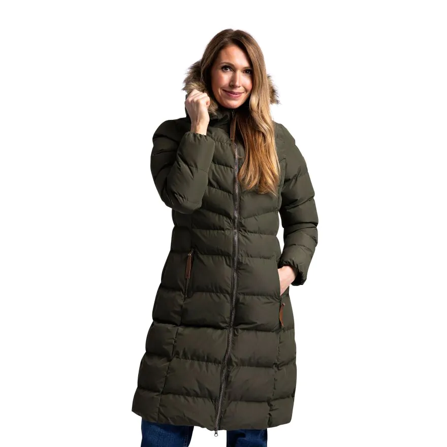 Trespass Womens Padded Jacket Long Length Audrey X Trespass