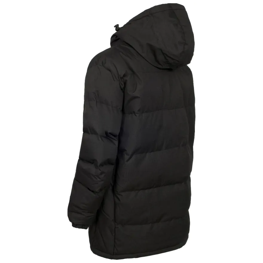 Trespass Men's Padded Puffer Jacket - Hooded, Windproof Winter Coat (Clip)