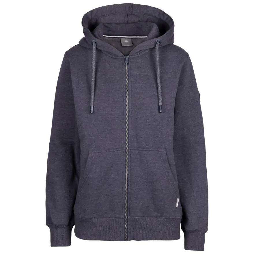 (トレスパス) Trespass レディース Erie マール フルジップパーカー フーディー スウェット TP6237 (ネイビー) Trespass Womens Full Zip Hoodie Erie | Trespass
