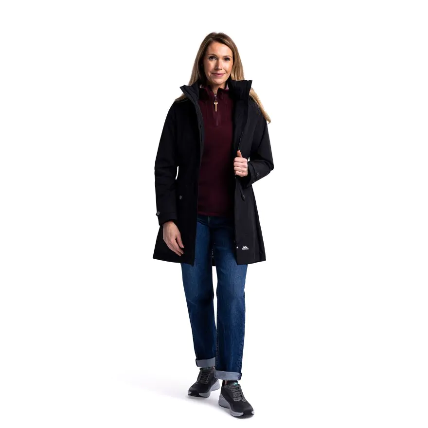 Buy Trespass Womens Audrey Waterproof Padded Hooded Coat Black