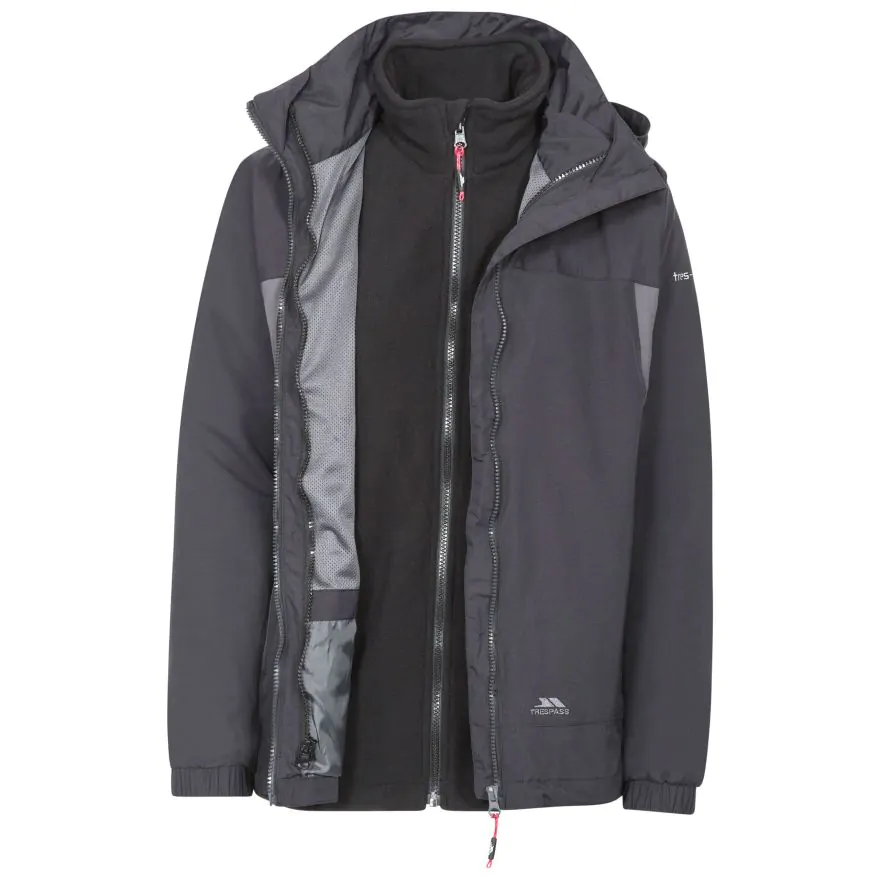 Trespass 3 in 1 jacket womens top