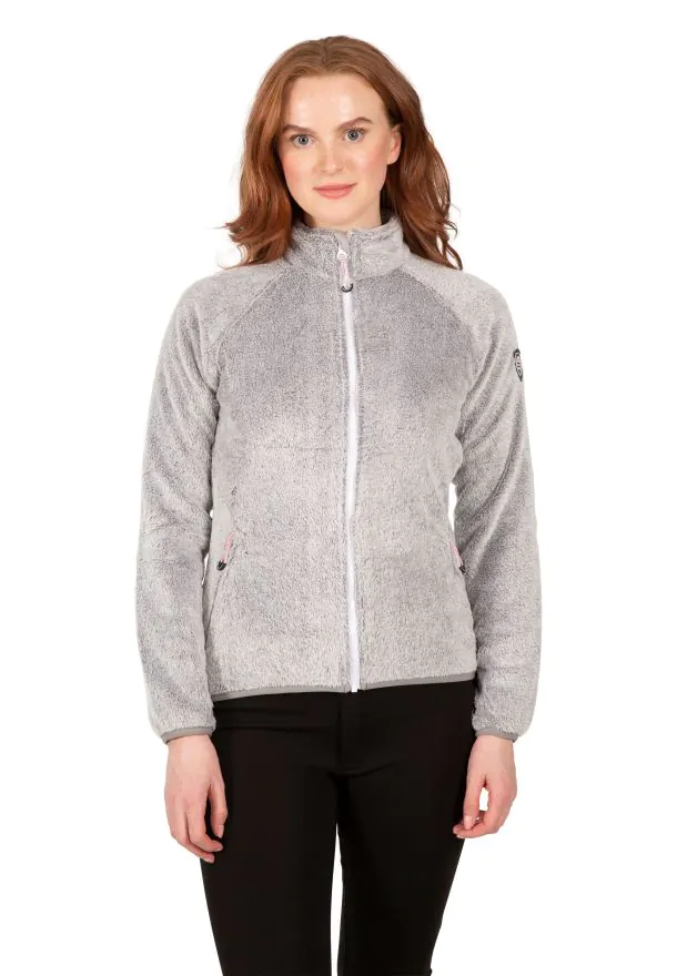Trespass Womens Soft Furry Fleece Jacket Telltale | Trespass